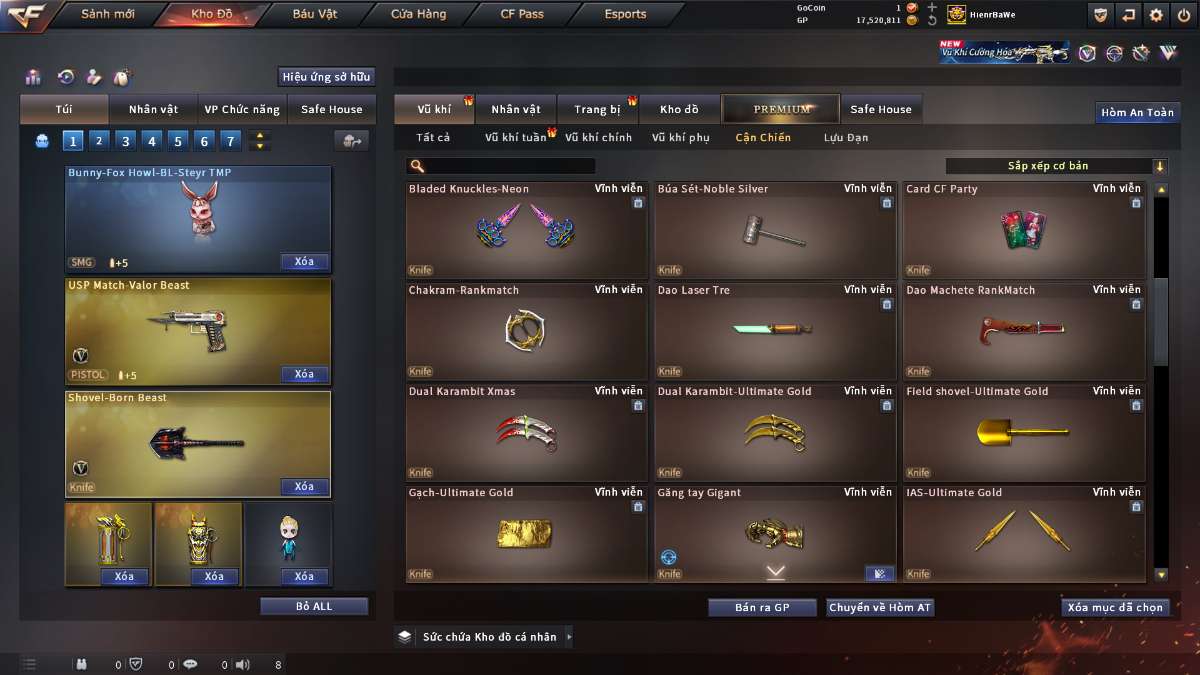 shop acc cf uy tin gia re